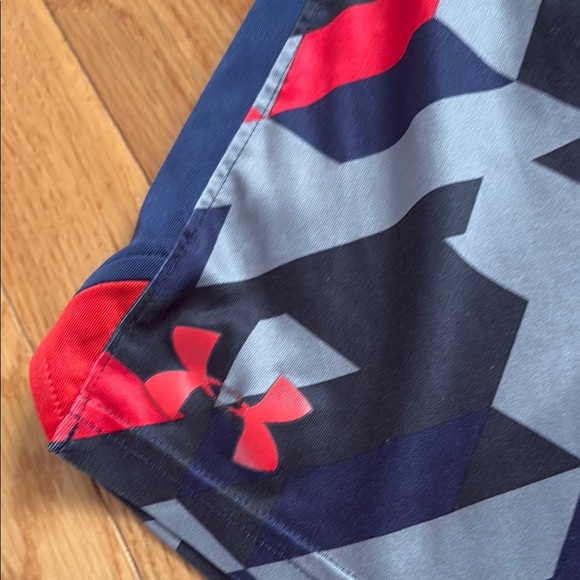 Under Armour Black and Red Athletic Shorts with Sleek Design - Picture 3 of 5